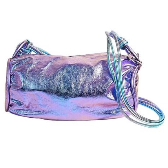 ISABEL MARANT BAG PURPLE METALLIC LEATHER BNWT HTF SOLD OUT EVERYWHERE - Picture 14 of 14